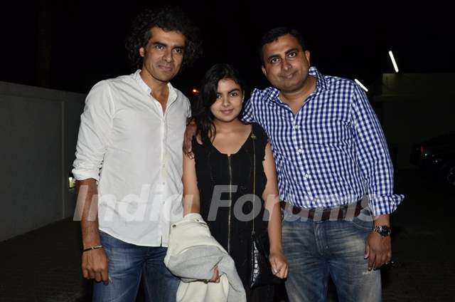 Imtiaz Ali poses with friends at the Opening of Short Film Festival Shuruaat Ka Interval