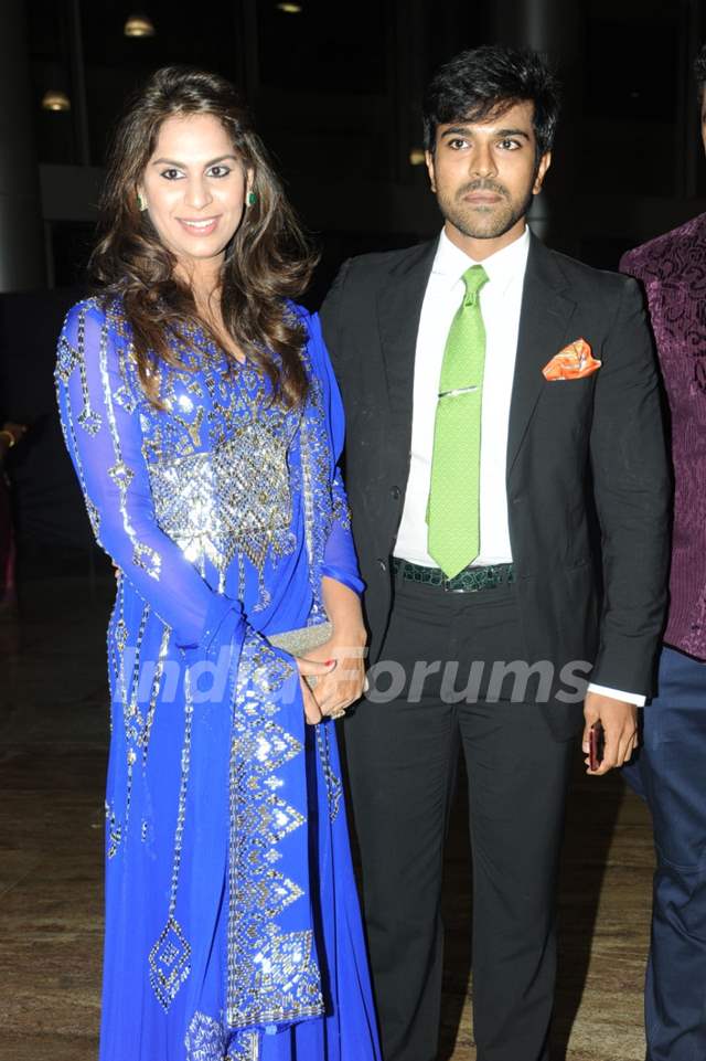 Ram Charan was seen at Rajiv Reddy's Engagement in Hyderabad