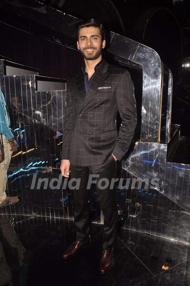 Fawad Khan poses for the media at the Promotions of Khoobsurat