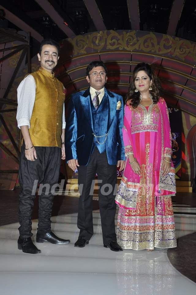 Mantra, Anu Kapoor and Sugandha at the Launch of SAB TV's New Show 'Family Antakshari'