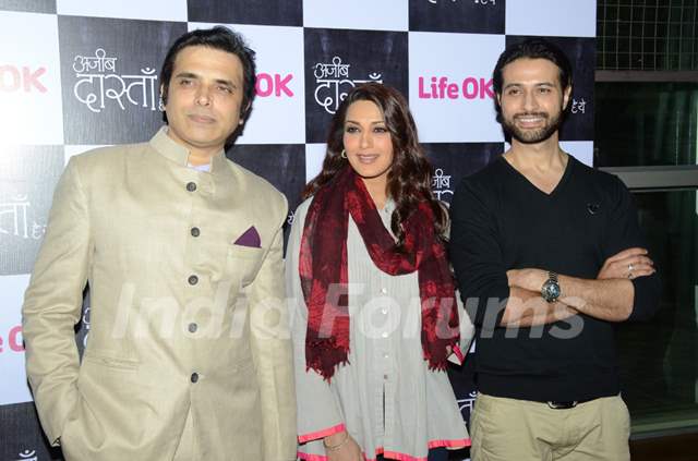 Harsh Chhaya, Sonali Bendre and Apurva Agnihotri at the Press Conference of Ajeeb Dastaan Hai Ye