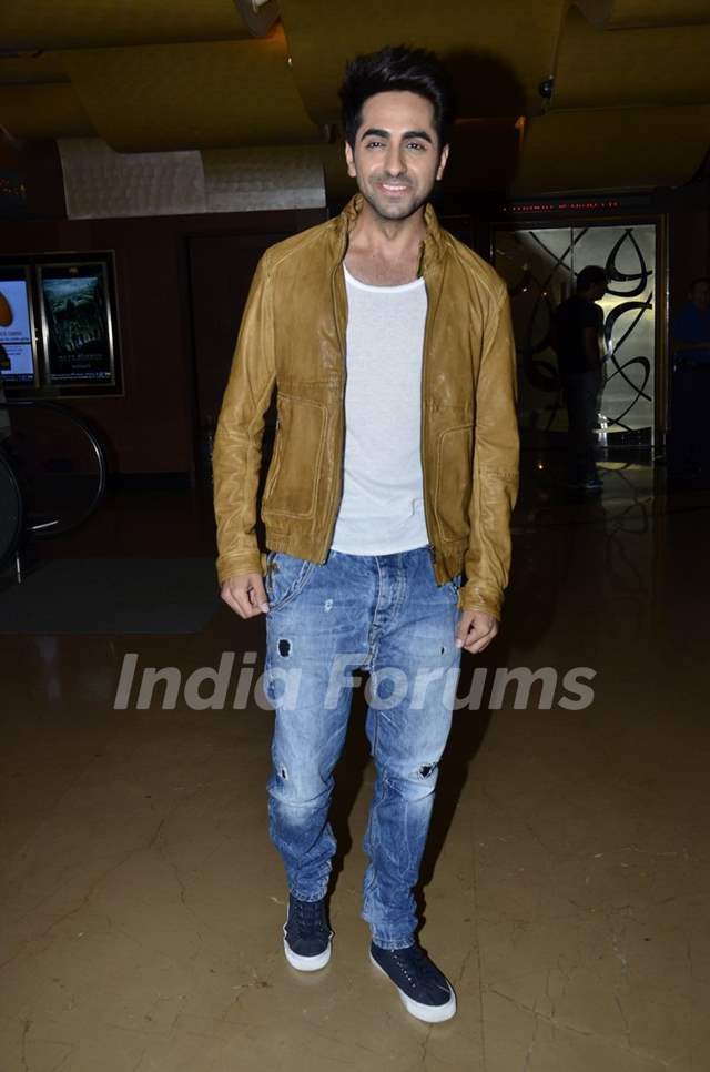 Ayushmann Khurrana poses for the media at 'Mitti Di Khushboo' Song Launch