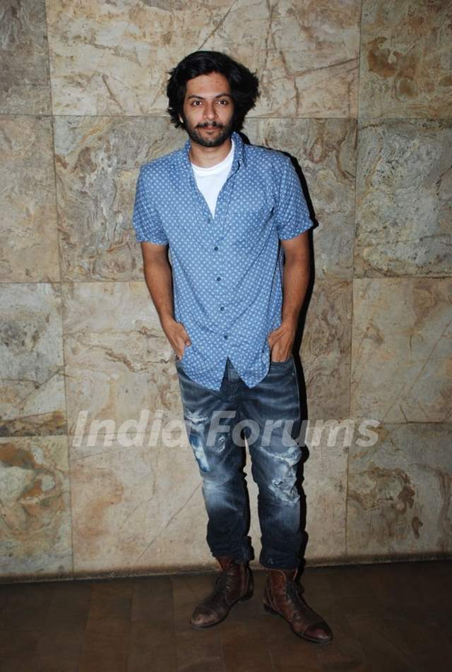 Ali Fazal poses for the media at the Special Screening of Fury