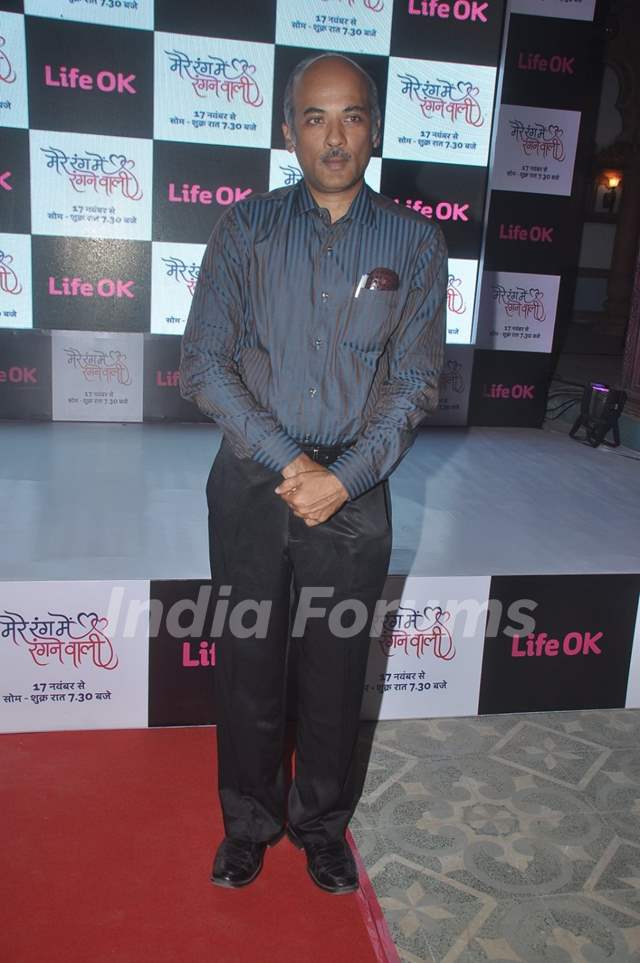 Sooraj Barjatya poses for the media at the Launch of Mere Rang Mein Ranganewali