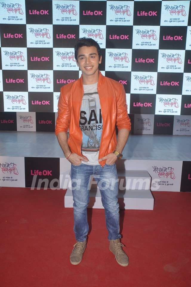 Samridh Bawa poses for the media at the Launch of Mere Rang Mein Ranganewali