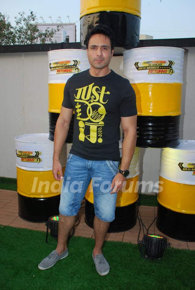 Iqbal Khan poses for the media at the Launch of Khatron Ke Khiladi - Darr Ka Blockbuster Return