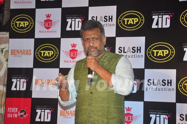 Anubhav Sinha addressing the audience at the Music Launch of Zid