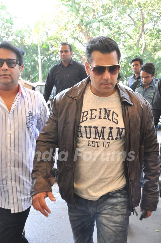Salman Khan was snapped at Airport