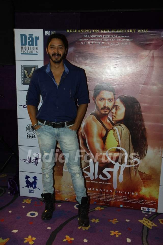 Shreyas Talpade was at the Trailer Launch of Baji