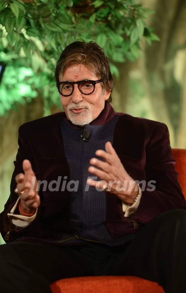 Amitabh Bachchan was snapped at Agenda Aaj Tak