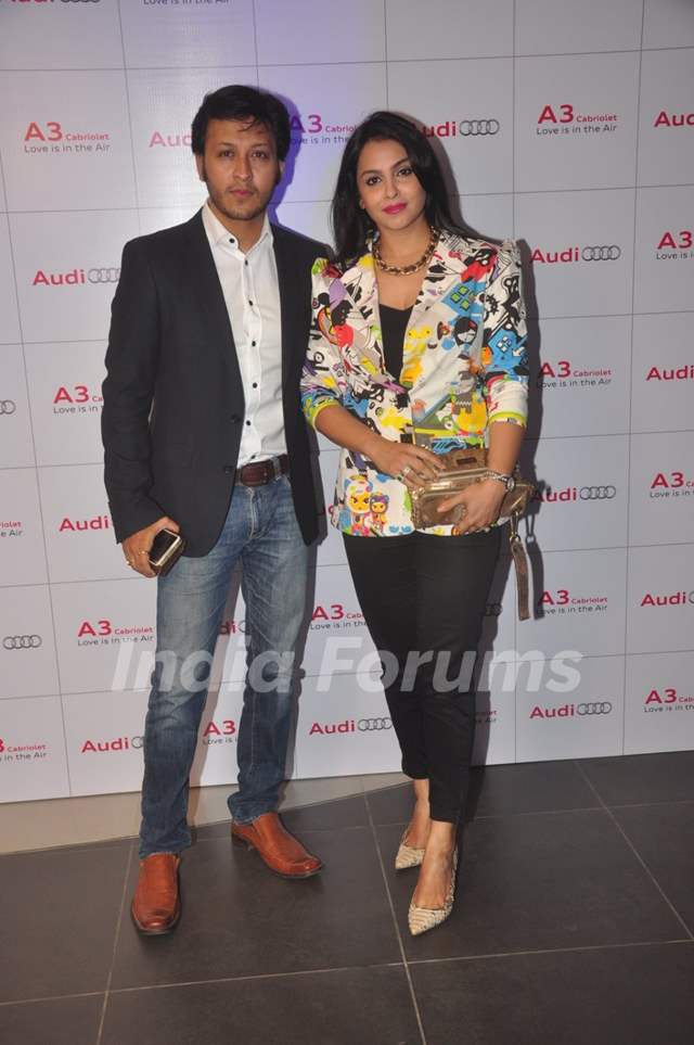 Arjun Punj with wife Gurdeep Kohli at the Launch of Audi A3