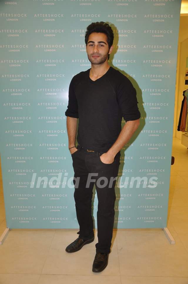 Armaan Jain poses for the media at After Shock's Store Launch Media