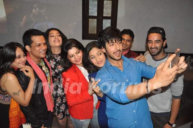 Veera's Team gets a selfie at the Launch of Million Dollar Girl