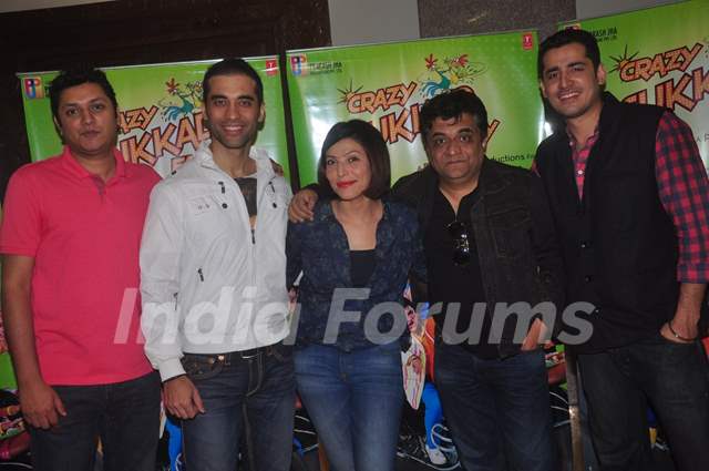 Team poses for the media at the Promotions of Crazy Cukkad Family
