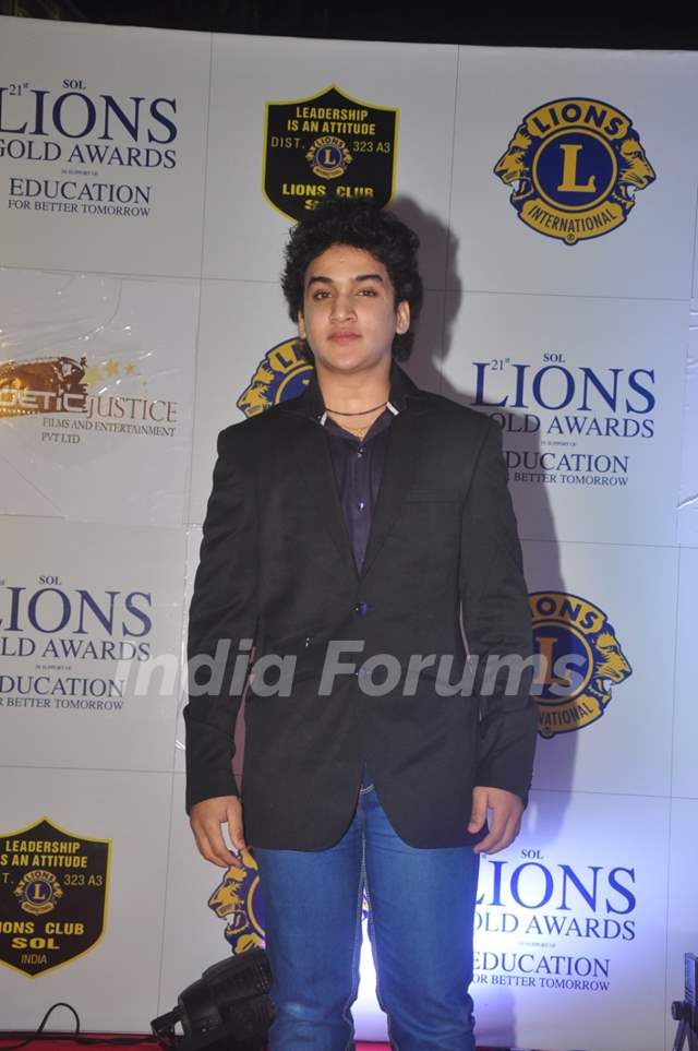 Faisal l Khan poses for the media at Lion Gold Awards