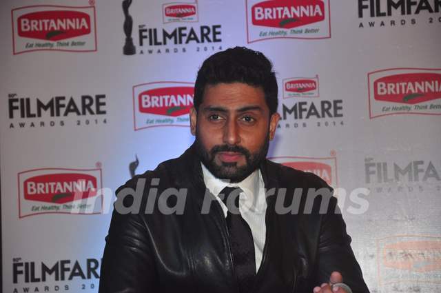 Abhishek Bachchan was snapped at the Press Conference of the 60th Britannia Filmfare Awards 2014