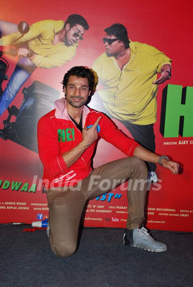 Hanif Hilal poses for the media at the Promotions of Hey Bro Media