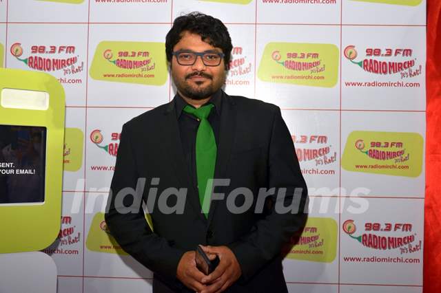 Babul Supriyo poses for the media at Royal Stag Mirchi Music Awards Bangla 2014