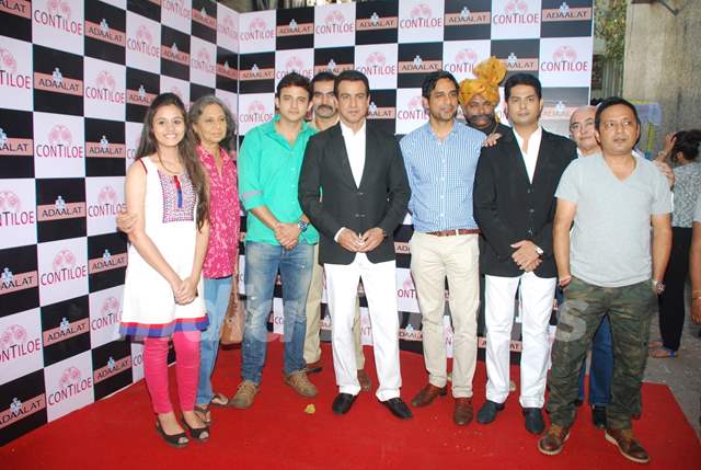 Team of Adaalat poses for the media at the Completion of 400 Episodes