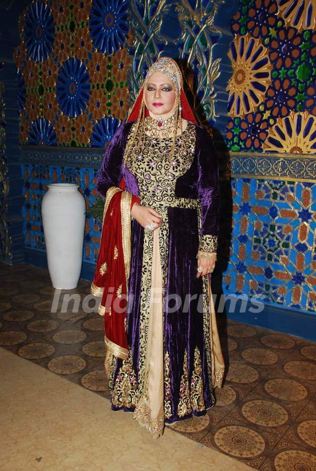 Seema Kapoor poses for the media at the Launch of Razia Sultan