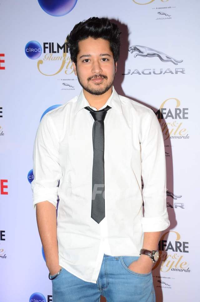 Rajat Barmecha poses for the media at Filmfare Glamour and Style Awards
