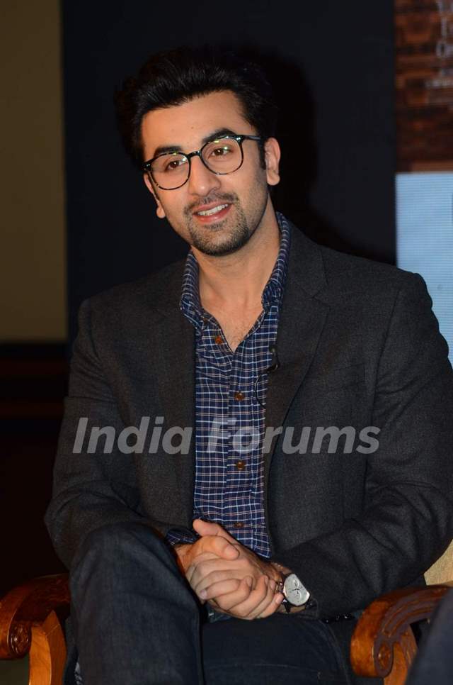 Ranbir Kapoor smiles for the camera at Ronnie Screwvala's Book Launch