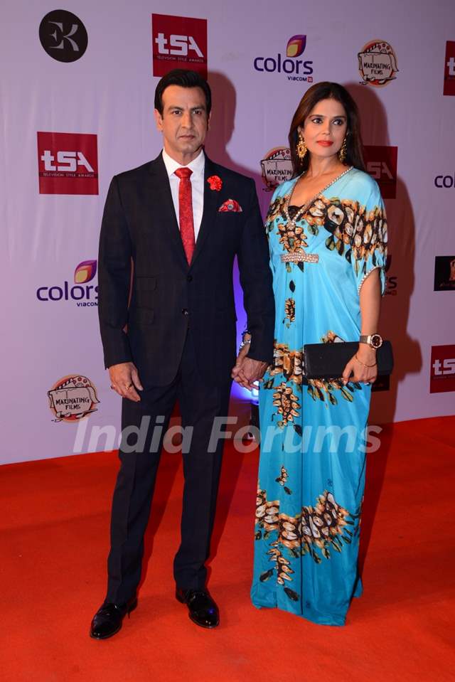 Ronit Roy with his wife were at the Television Style Awards Media