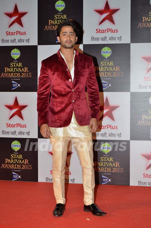 Shaheer Sheikh at Star Parivaar Awards 2015