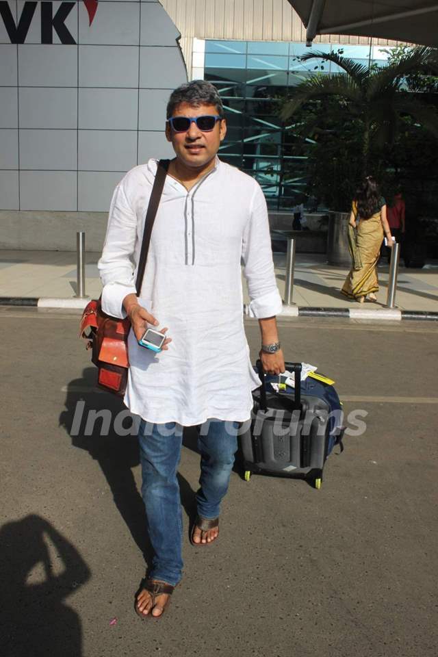 Ajay Jadeja Snapped at Airport