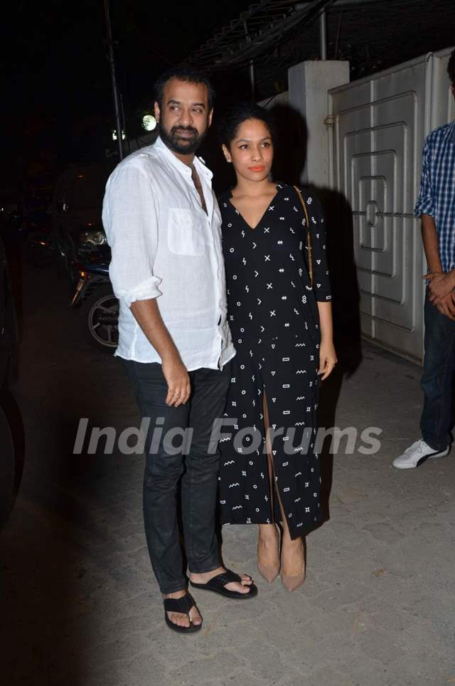 Masaba Gupta with his fiance at Tanu Weds Manu Returns Success Bash Media