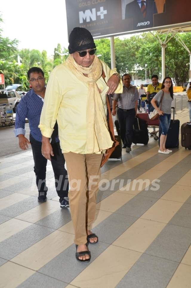 Mithun Chakraborty Snapped at Airport