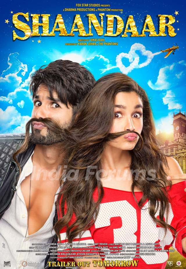 Shahid Kapoor and Alia Bhatt in Shaandaar