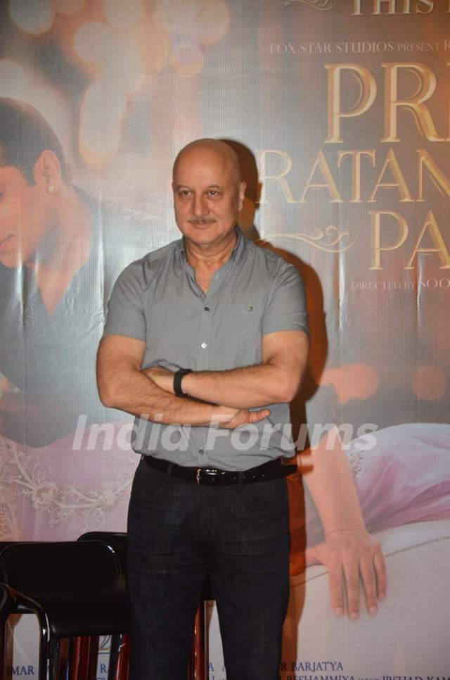 Anupam Kher at the Trailer Launch of Prem Ratan Dhan Payo