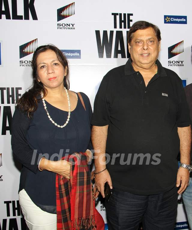 David Dhawan with His Wife at Special Screening of 'The Walk' Media