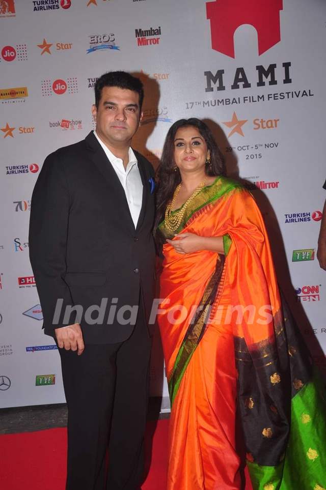 Siddharth Roy Kapoor and Vidya Balan at MAMI Film Festival Day 1