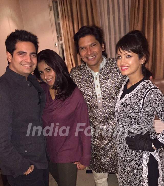 Karan Mehra and Nisha Rawal Celebrates 3rd Marriage Anniversary in London - a Picture with Shaan