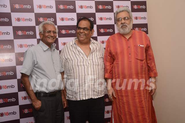 Kundan Shah, Satish Kaushik and Ranjit Kapoor at Screening of Jaane Bhi Do Yaaro