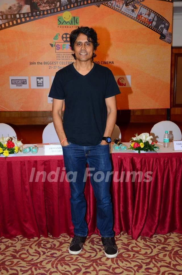 Nagesh Kukunoor at Press Meet of Smile Foundation with Top Directors