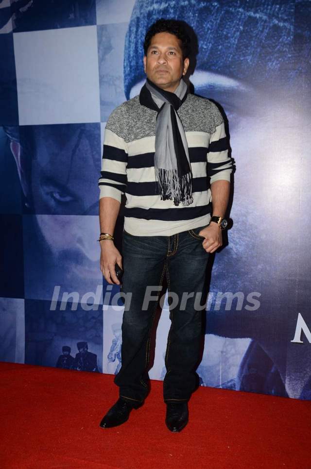 Sachin Tendulkar at Special Screening of Wazir