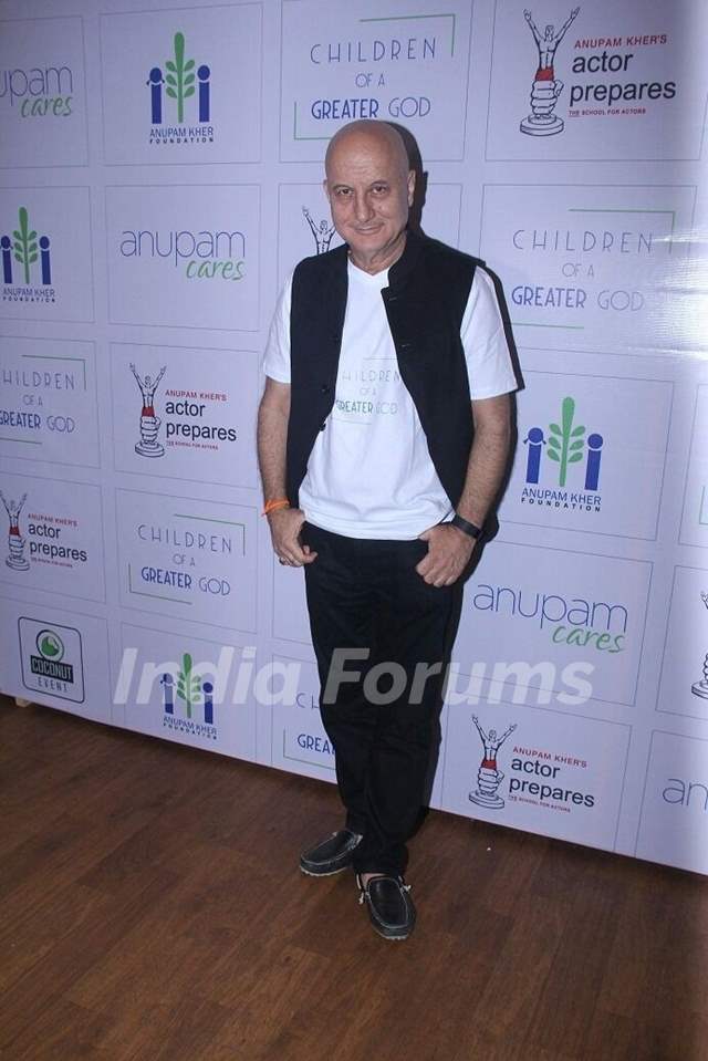 Anupam Kher at a Charity Event