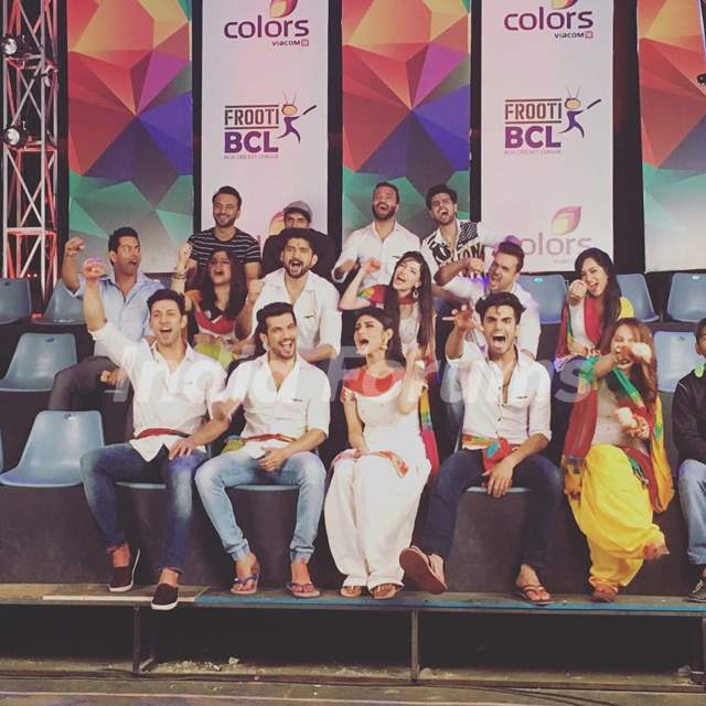 Mumbai Tigers Team at the Curtain Raiser Shoot
