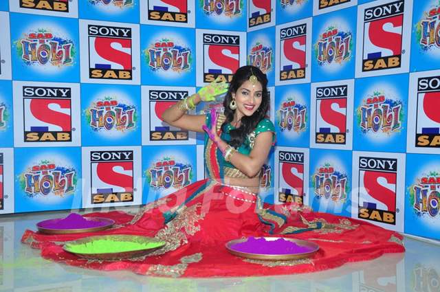Rupali Bhonsale at SAB TV Holi Celebrations