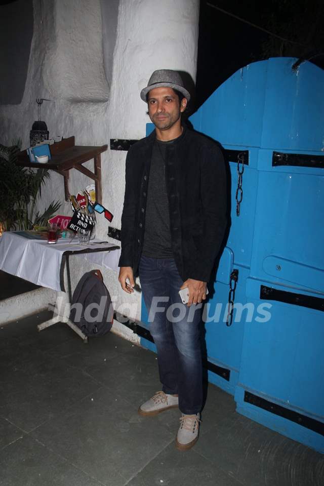 Farhan Akhtar at Wrap up Bash of the film 'Baar Baar Dekho'