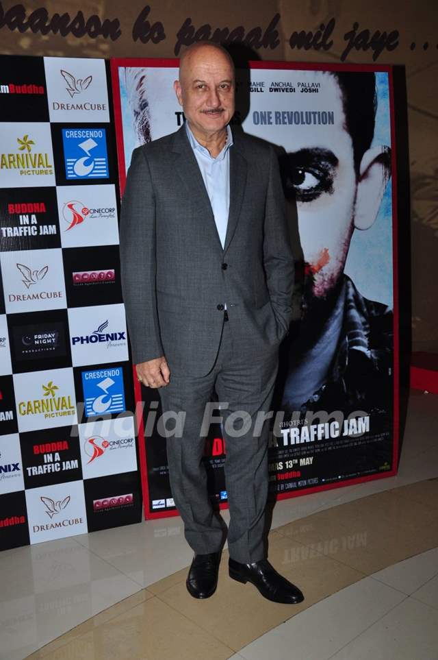 Anupam Kher at Special Screening of 'Buddha in Traffic Jam'