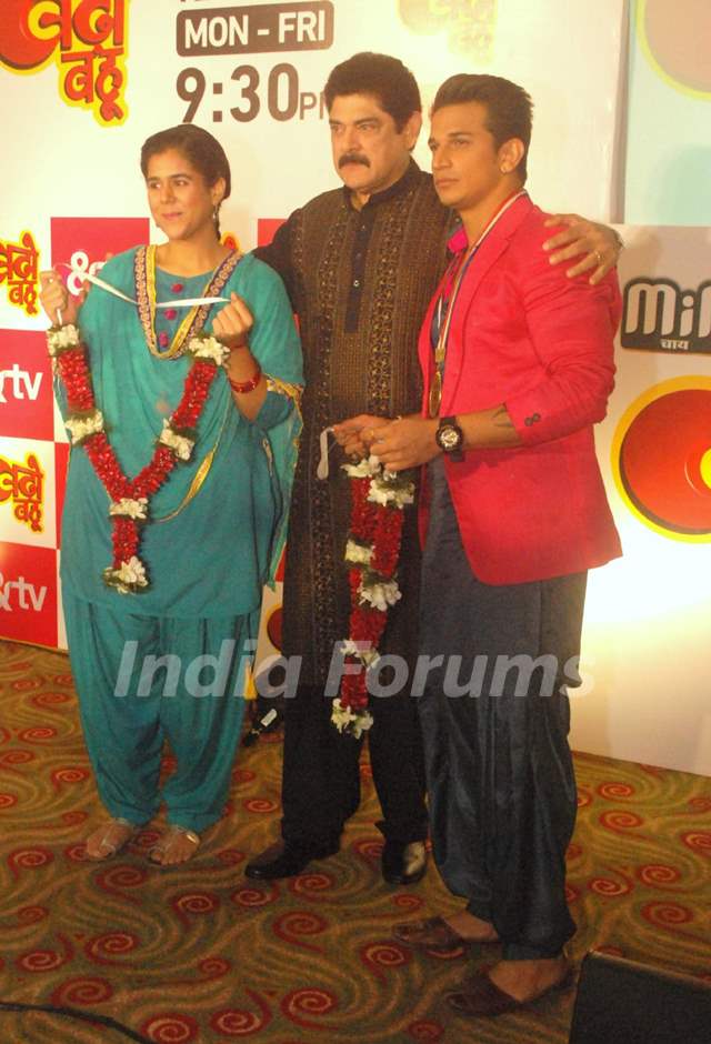 Prince Narula and Pankaj Dheer at Launch of &TV's Show 'Badho Bahu'