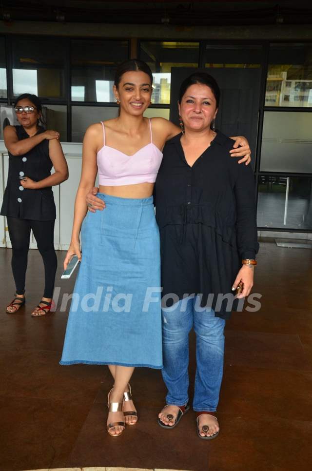 Leena Yadav and Radhika Apte at Promotion of film 'Parched'