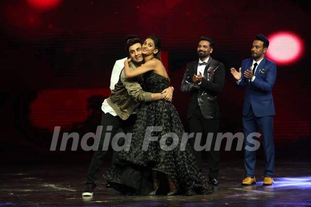 Ranbir Kapoor and Shakti Mohan dancing on the sets of The Dance Plus 2