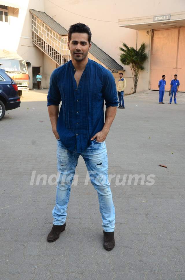 Varun Dhawan snapped at Mehboob Studio