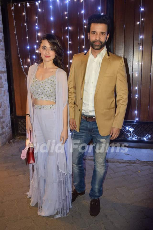 Sanjeeda Shaikh and Aamir Ali Malik at Additi Gupta and Kabir Chopra cocktail Party
