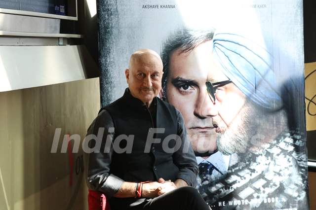 Anupam Kher at The Accidental Prime Minister trailer launch